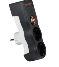 TUNÇMATİK 2Lİ TSK19022 Enerji Koruma Prizi 1050 Joule İkili Siyah 2Lİ  akım koruma - 3